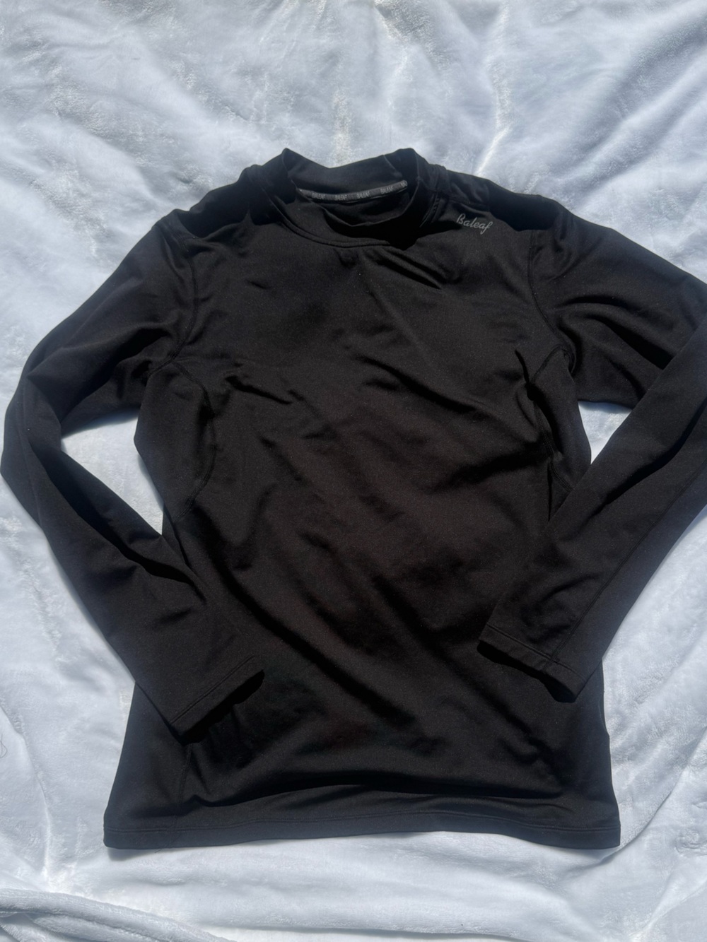 Baleaf Black Men's Turtleneck Sweater